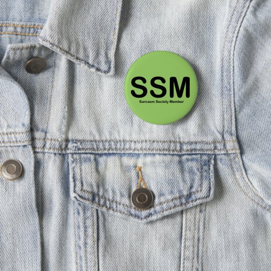 Sarcasm Society Member Button (Beispiel)