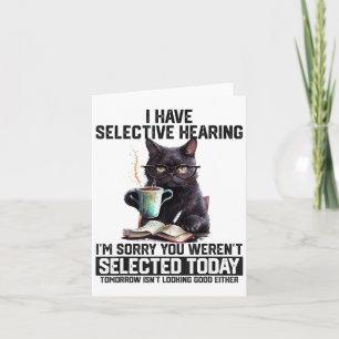 Sarcasm Spaß Sprichwort Katzengeschenk für Mens Wo Karte