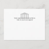 Sarcasm-Stiftung Postkarte (Vorderseite)