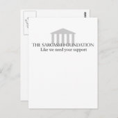 Sarcasm-Stiftung Postkarte (Vorne/Hinten)