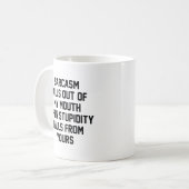 Sarcasm Stupidity Kaffeetasse (Vorderseite Links)
