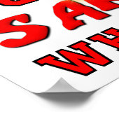 Sarcasm Super Power Funny Poster (Ecke)