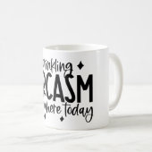 Sarcasm-Typografie Kaffeetasse (VorderseiteRechts)