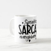 Sarcasm-Typografie Kaffeetasse (Vorderseite Links)
