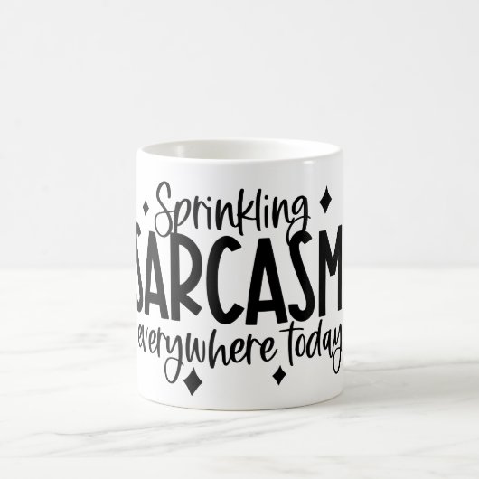 Sarcasm-Typografie Kaffeetasse (Mittel)