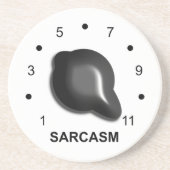 Sarcasm-Untersetzer Getränkeuntersetzer (Vorne)
