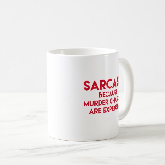 Sarcasm - Witziges Zitat Kaffeetasse (VorderseiteRechts)