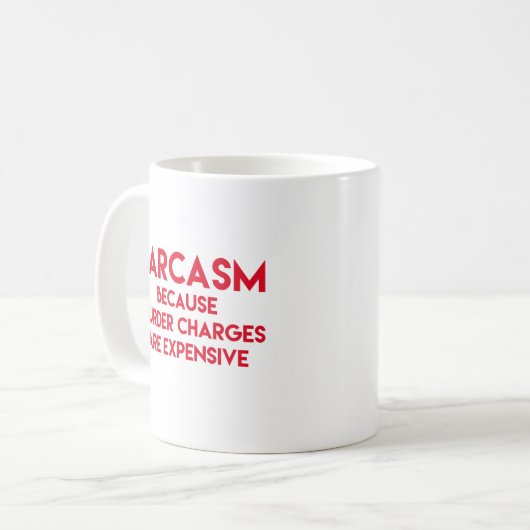 Sarcasm - Witziges Zitat Kaffeetasse (Vorderseite Links)