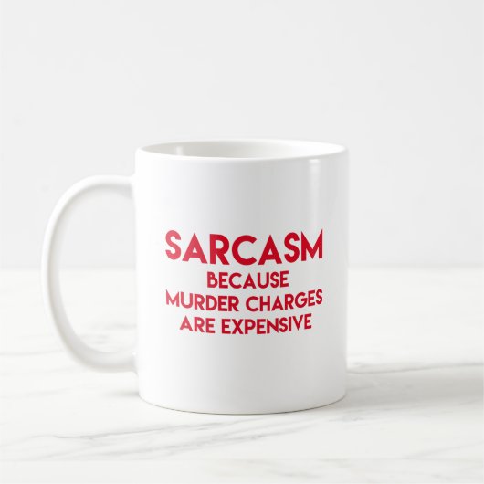 Sarcasm - Witziges Zitat Kaffeetasse (Links)