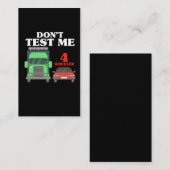 Sarcastic 18 Radfahrer Funny Truck Fahrer Visitenkarte (Vorne/Hinten)