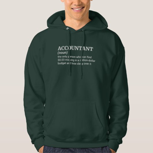Sarcastic Accountant Spaß Hoodie (Vorderseite)