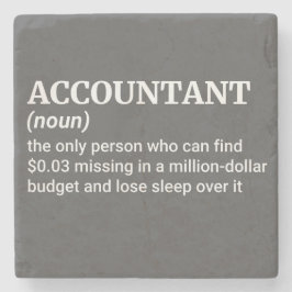 Sarcastic Accountant Zitat Steinuntersetzer