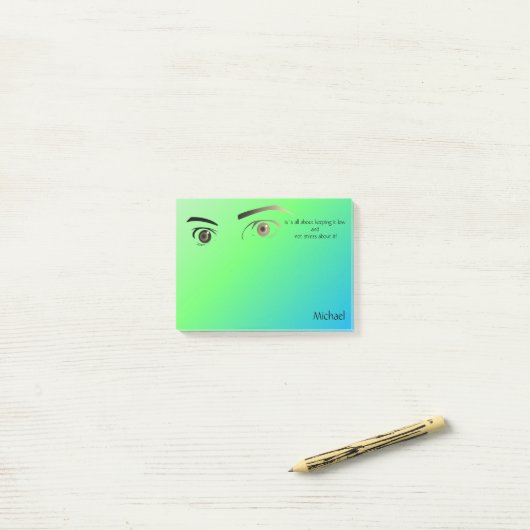 Sarcastic Anti-Stress Zitat Post-it Klebezettel (Auf Schreibtisch)