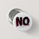 Sarcastic antisocial komische No Typografy Button (Vorne & Hinten)