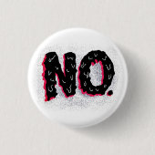 Sarcastic antisocial komische No Typografy Button (Vorderseite)