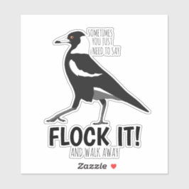 Sarcastic Australian Magpie Aufkleber