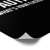 Sarcastic Autism - Ich bin Autistisch Poster (Ecke)