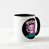 Sarcastic Axolotl No Patience Funny Meme Tasse (VorderseiteRechts)