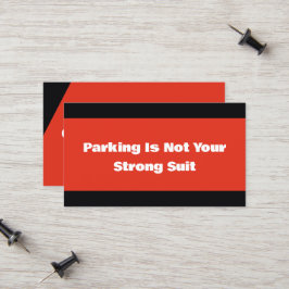 Sarcastic Bad Parking Telefonnummerkarte