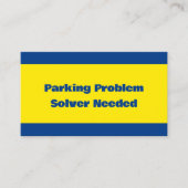 Sarcastic Bad Parking Telefonnummerkarte (Vorderseite)