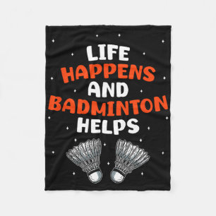 Sarcastic Badminton Player Spiel Match Spaß Joke Fleecedecke