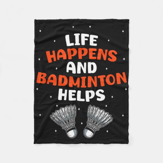 Sarcastic Badminton Player Spiel Match Spaß Joke Fleecedecke (Vorderseite)