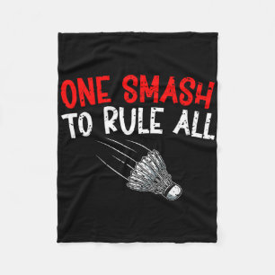 Sarcastic Badminton Player Spiel Match Spaß Joke Fleecedecke