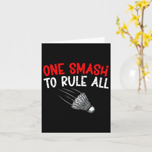 Sarcastic Badminton Player Spiel Match Spaß Joke Karte (Gelbe Blume)