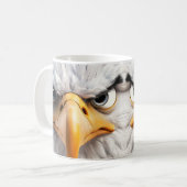 Sarcastic Bald Eagle Face Tasse (Vorderseite Links)