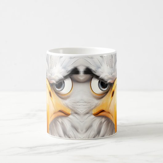 Sarcastic Bald Eagle Face Tasse (Mittel)