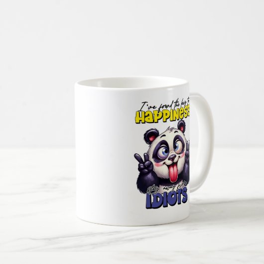 Sarcastic Bär Ich habe den Schlüssel zum Glück gef Kaffeetasse (VorderseiteRechts)