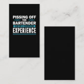 Sarcastic Barkeeper Alcohol Mixer Barkeeper Jokes Visitenkarte (Vorne/Hinten)