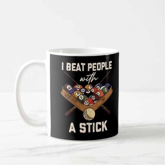 Sarcastic Billiard 8 Ball Spaß Pool Kaffeetasse (Links)