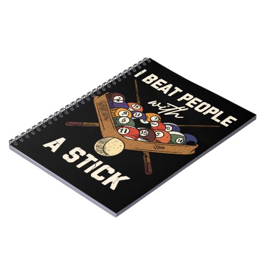 Sarcastic Billiard 8 Ball Spaß Pool Notizblock (Linke Seite)