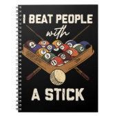 Sarcastic Billiard 8 Ball Spaß Pool Notizblock (Vorderseite)