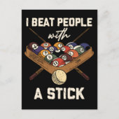 Sarcastic Billiard 8 Ball Spaß Pool Postkarte (Vorderseite)