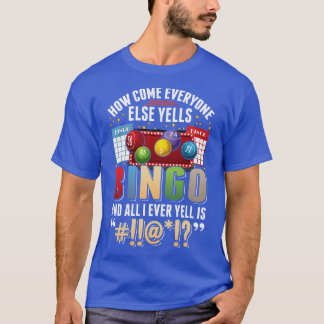 Sarcastic Bingo Player Spaß Men Funny Bingo T-Shirt