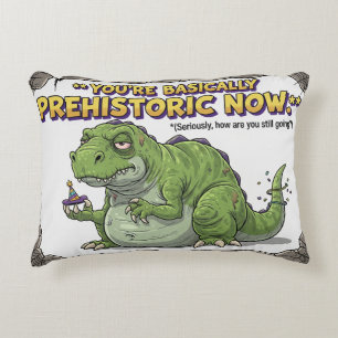 Sarcastic Birthday Dinosaur Cartoon Dekokissen