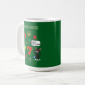 Sarcastic black cat  and Lucky charms Kaffeetasse (Vorderseite Links)