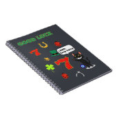 Sarcastic black cat  and Lucky charms Notizblock (Rechte Seite)