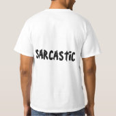 Sarcastic Black Cat auf Dictionary Meme T-Shirt (Rückseite)