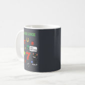 Sarcastic black cat &Lucky charms Kaffeetasse (Vorderseite Links)