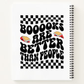 Sarcastic Book Lover "Books Are Better Than People Notizblock (Rückseite)