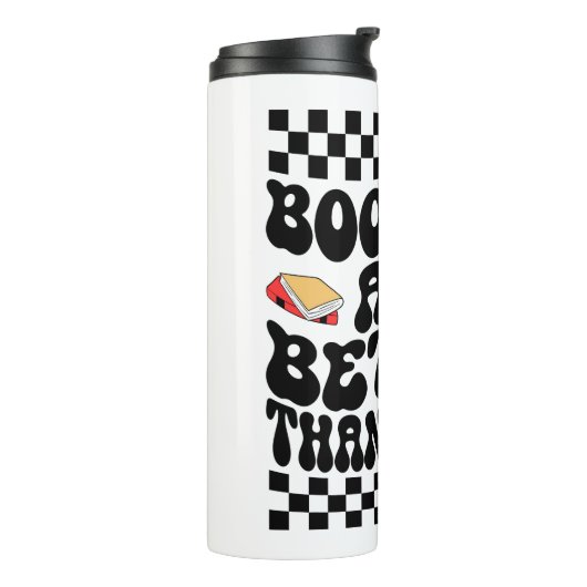 Sarcastic Book Lover "Books Are Better Than People Thermosbecher (Nach links gedreht)