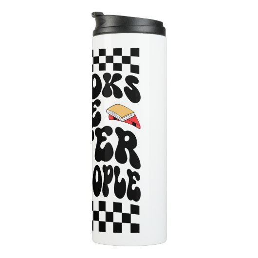 Sarcastic Book Lover "Books Are Better Than People Thermosbecher (Nach rechts gedreht)