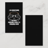 Sarcastic Bowfish Bow Jagd Visitenkarte (Vorne/Hinten)