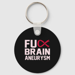 Sarcastic Brain Aneurysm Awareness Montag Unterstü Schlüsselanhänger