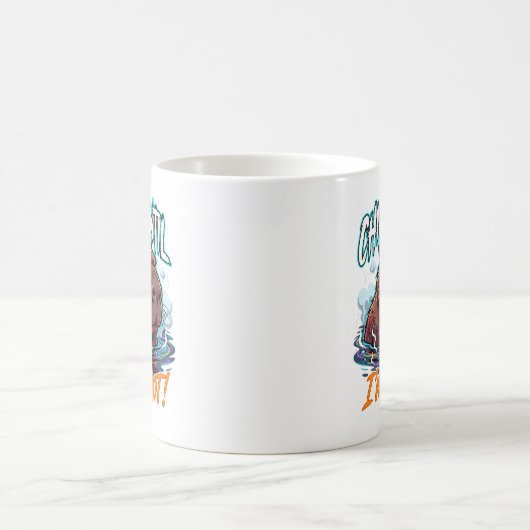 Sarcastic Capybara Chill Until I’m Not Funny Kaffeetasse (Mittel)