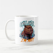 Sarcastic Capybara Chill Until I’m Not Funny Kaffeetasse (Links)