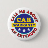 Sarcastic Car Warranty Button (Vorderseite)